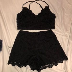 Black lace set